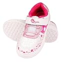 Myau Girls39 White Sparkly Printed Shoes -