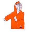 My Baby Town Baby Unisex Full Sleeve Reversable Hooded Jacket/Winter Jackets for Toddler Girls/Boys- Sweater for Girls/Baby Boys (Orange, 18-24 Months)