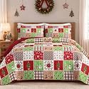 Mybedsoul Christmas Bedding, Christmas Quilt Set King Size