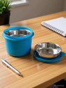 myBento Passion 2 in 1 Mini (560ml) (SS304 Stainless Steel Inbuilt Lunch Box) 1 Containers Stainless Steel Office Lunch Box