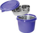 myBento Passion 2 in 1 Mini (560ml) (SS304 Stainless Steel Inbuilt Lunch Box) 1 Containers Stainless Steel Office Lunch Box (560 ml)