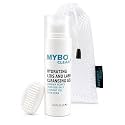 Mybo Clean Eyelid Cleansing Brush for Sensitive Skin (1 Pc) + Hydrating Lids and Lash Cleansing Gel (1Pc) + Travel Bag Ideal for Gentle Cleansing of the Eyelids On the Go