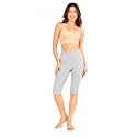 mybody Women’s Cotton Knee Length Cycling Shorts | Stretchable Breathable Biker Gym Yoga Workout Shorts | Mid Waist Athletic Fit