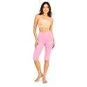 mybody Women’s Cotton Knee Length Cycling Shorts | Stretchable Breathable Biker Gym Yoga Workout Shorts | Mid Waist Athletic Fit