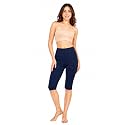 mybody Women’s Cotton Knee Length Cycling Shorts | Stretchable Breathable Biker Gym Yoga Workout Shorts | Mid Waist Athletic Fit