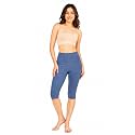 mybody Women’s Cotton Knee Length Cycling Shorts | Stretchable Breathable Biker Gym Yoga Workout Shorts | Mid Waist Athletic Fit