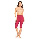 mybody Women’s Cotton Knee Length Cycling Shorts | Stretchable Breathable Biker Gym Yoga Workout Shorts | Mid Waist Athletic Fit
