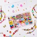 MYCUTEY 304Pcs DIY Keychain and Bag Charm Making Kit