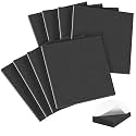 MYFAMIREA 8 PCS Adhesive Foam Padding Sheets Closed Cell Self Adhesive Sticky Foam Pads, 1/8" Thick 6'' x 6'' Neoprene Rubber Sheets Non-Slip Insulation Pads Vibration for Furniture Crafts Cars, Black