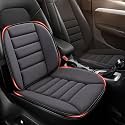 MYFAMIREA Car Seat Cushion and Lumbar Support Pillow 1.2'' Thick Memory Foam Desk Chair Cushion Back Support for Automotive Seat Driver, Travel, Leg and Back Pain Relief, Washable Adjustable Dark Gray