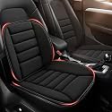 MYFAMIREA Car Seat Cushion and Lumbar Support Pillow 1.2'' Thick Memory Foam Desk Chair Cushion Back Support for Automotive Seat Driver, Travel, Leg and Back Pain Relief, Washable, Adjustable, Black