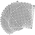 MYFAMIREA Modular Interlocking Cushion 18 Pack 11.8" x 11.8" Rubber Floor Tiles Non-Slip Splicing Drainage Mats for Deck, Pool, Outdoor Shower, Patio, Balcony, Indoor Bathroom, Kitchen, Yard (Gary)