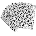 MYFAMIREA Modular Interlocking Cushion 8 Pack 11.8" x 11.8" Rubber Floor Tiles Non-Slip Splicing Drainage Mats for Deck, Gray