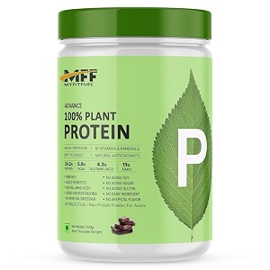 myfitfuel mff advance plant protein powder 500g rich chocolate 242g protein 4 sources probiotics natural enzymes 16 vitamins amp minerals easy to digest no added sugar wonderful taste