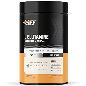 myfitfuel l-glutamine 3000 mg amino acid 180 tablets