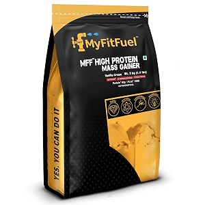 myfitfuel mff high protein mass gainer 2 kg 44 lbs vanilla crme