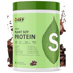 myfitfuel plant soy protein isolate 90  pure soy  500gm 14 servings rich chocolate delight