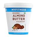 MYFITNESS Chocolate Almond Butter Crunchy 227g | 17g Protein | Dark Chocolate | Vegan | Cholesterol Free | Gluten-friendly | Zero Trans-Fat