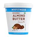 MYFITNESS Chocolate Almond Butter Smooth 227g | 17g Protein | Dark Chocolate | Vegan | Cholesterol Free | Gluten-friendly | Zero Trans-Fat