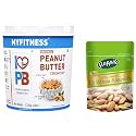 MYFITNESS Original Peanut Butter Crunchy 1250g | 25g Protein to Boost Energy &amp; Happilo 100% Natural Premium Californian Almonds, 200g