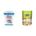 MYFITNESS Original Peanut Butter Crunchy 510g | 25g Protein to Boost Energy &amp; Happilo Premium California Roasted &amp; Salted Pistachios 200 g