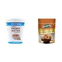MYFITNESS Original Peanut Butter Crunchy 510g | 25g Protein to Boost Energy &amp; Happilo Deluxe 100% Natural Dried Kashmiri Walnut Kernels 200g
