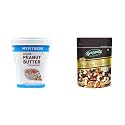 MYFITNESS Original Peanut Butter Crunchy 510g | 25g Protein to Boost Energy &amp; Happilo Premium International Healthy Nutmix, 200g