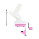 MYFULLY Manual Yarn Ball Winder for Knitting &amp; Crochet Projects (Pink)
