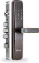 Mygate Plus BLE Lock|6-Way Unlock - Fingerprint, PIN, OTP, App, RFID, Key|3Y Warranty Smart Door Lock (Brown)