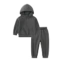 MYGBCPJS Youth 2PCS Jogger Outfits Set Fleece Hooded + Sweatpants Boys Girls Athletic Sweatsuits Pullover Clothes