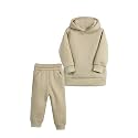 MYGBCPJS Youth 2PCS Jogger Outfits Set Fleece Hooded + Sweatpants Boys Girls Athletic Sweatsuits Pullover Clothes