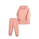 MYGBCPJS Youth 2PCS Jogger Outfits Set Fleece Hooded + Sweatpants Boys Girls Athletic Sweatsuits Pullover Clothes