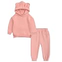 MYGBCPJS Youth 2PCS Jogger Outfits Set Fleece Hooded + Sweatpants Boys Girls Athletic Sweatsuits Pullover Clothes