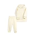 MYGBCPJS Youth 2PCS Jogger Outfits Set Fleece Hooded + Sweatpants Boys Girls Athletic Sweatsuits Pullover Clothes