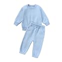 MYGBCPJS Youth 2PCS Jogger Outfits Set Fleece Hooded + Sweatpants Boys Girls Athletic Sweatsuits Pullover Clothes
