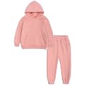 MYGBCPJS Youth 2PCS Jogger Outfits Set Fleece Hooded + Sweatpants Boys Girls Athletic Sweatsuits Pullover Clothes