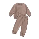 MYGBCPJS Youth 2PCS Jogger Outfits Set Fleece Hooded + Sweatpants Boys Girls Athletic Sweatsuits Pullover Clothes