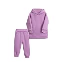 MYGBCPJS Youth 2PCS Jogger Outfits Set Fleece Hooded + Sweatpants Boys Girls Athletic Sweatsuits Pullover Clothes