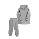 MYGBCPJS Youth 2PCS Jogger Outfits Set Fleece Hooded + Sweatpants Boys Girls Athletic Sweatsuits Pullover Clothes