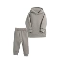 MYGBCPJS Youth 2PCS Jogger Outfits Set Fleece Hooded + Sweatpants Boys Girls Athletic Sweatsuits Pullover Clothes