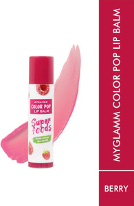 myglamm color pop lip balm berry
