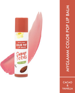 myglamm color pop lip balm cacao  vanilla pack of 1 46 g