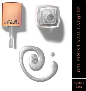 myglamm manish malhotra nail lacquer - sterling lace sterling lace