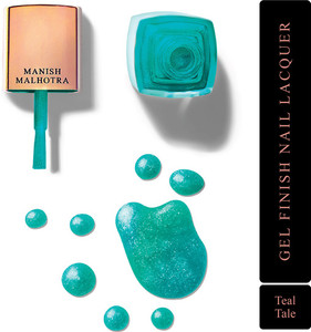 myglamm manish malhotra nail lacquer - teal tale teal tale