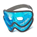 MyHalos Gel Mask - Reusable Cooling Eye Mask with Adjustable Straps - Cold Mask for Puffy Eyes, Dark Circles and Hangovers - Face Ice Pack Compress for Sinus, Headaches