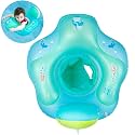 Myir JUN Baby Float, Inflatable Baby Pool Float Toddler Swimming Float Ring Children Waist Swim Baby Swimming Ring Kids Swim Trainer (Blue, M)