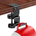 MYITYARD Clamp Mug Hooks Under Desk, Clip On Hook Cup Holder