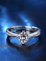 MYKI Stylish Queen Adjustable Women Rings Sterling Silver 24K White Gold Plated Ring