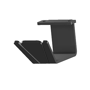 myl hphc headphone under desk mount stand hangerholder metal screw type black pack of 1