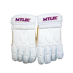 mylec elite streetdek hockey gloves white large